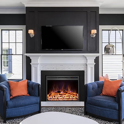 Trim Kit for 35.6" W x 27.5" H Electric Fireplace Inserts