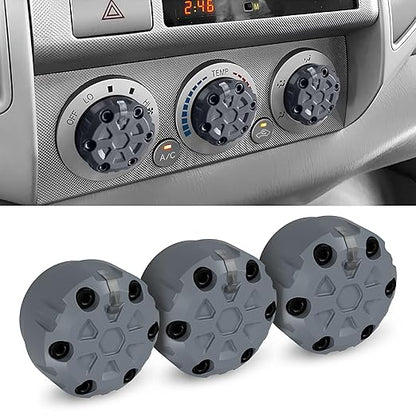 2nd Gen Tacoma Accessories AC Knob Upgrade - 2005,2006,2007,2008,2009,2010,2011,2012,2013,2014,2015 Tacoma Climate Control Dial Mods Set - 2nd Gen Tacoma Mods - for Toyota Interior Replacement Kit