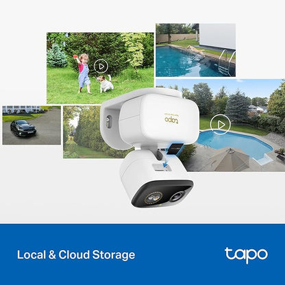 Tapo 3K 5MP Pan/Tilt Indoor/Outdoor Security Camera, Free Person/Vehicle/Baby Cry Detect & 360° Motion Track, Color Night, SD/Cloud, Wrks w/Alexa & Google Home, 2.4 GHz WiFi, HybridCam 360