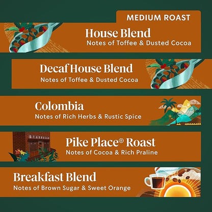 Starbucks K-Cup Coffee Pods, Custom Build Your Own Variety Pack, 60 Pods