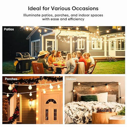 TREATLIFE Dimmer Plug with 100FT Wireless Remote Control, IP44 Weather Resistance, Outdoor Dimmer for String Lights, Lamps, Patio Lights, Max Power 400W