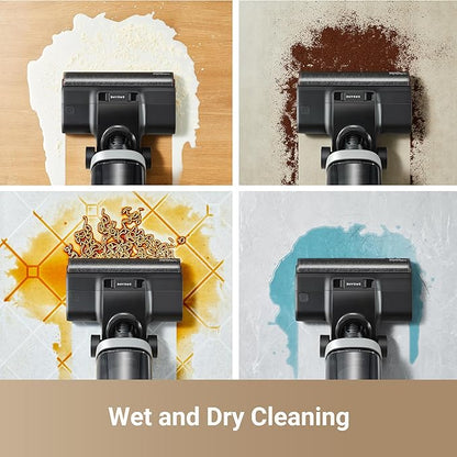 dreame H14 Cordless Vacuum Mop, 180° Lie-Flat Wet Dry Vacuum cleaner, 140°F Brush Washing, Fast Hot Air Drying in 5Mins, Smart Hard Floor Cleaner Machine with Powerful Suction, Great for Sticky Messes