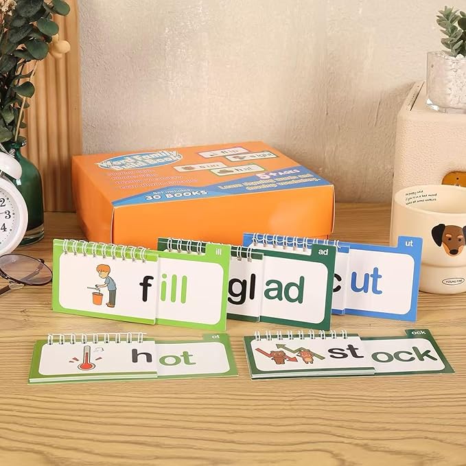 30 Read and Rhyme Flip Books Claritydream Flip Books ABC Vocabulary Flash Cards Interactive Reading Flash Cards