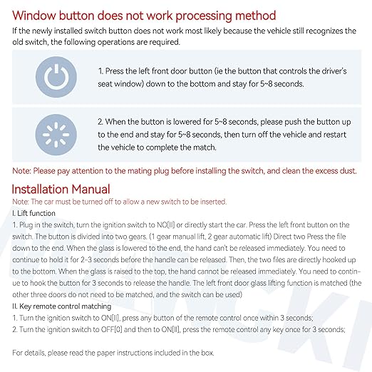 WUANGKI Master Power Window Control Switch | Front Driver Side | 13+8 Pins | Compatible with 2009-2010 Dodge Journey 2007-2010 Nitro 2008-2009 Jeep Liberty | OE 4602632AB | Window Buttons