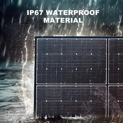 ALLPOWERS SP039 600W Foldable Solar Panel, 24% Efficient IP66 Waterproof for RV Camping Home & 12V Systems, Compact Portable Design（SP039-600W