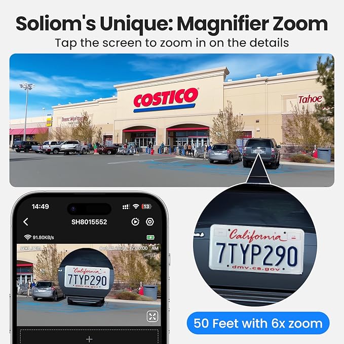 SOLIOM Security Cameras Wireless Outdoor,8MP Ultra HD for Day and Night, No Subscription,Built in Radar,Solar Powered Cameras for Home Security, 360° Pan Tilt Auto Tracking,5G & 2.4G WiFi, 4-Cam Kit