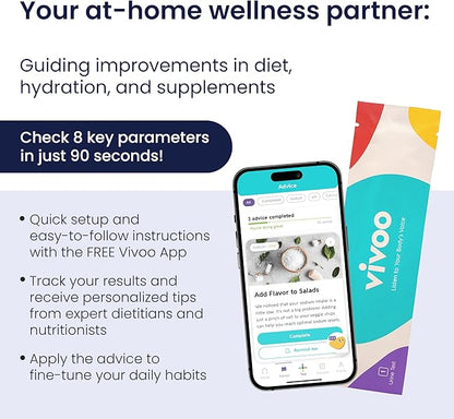 Vivoo | The #1 Urine Test Strips & Keto Strips with App | Advanced Home Tracking for Nutrition, Ketones, Hydration, pH, and More | 12 Months / 48 Tests