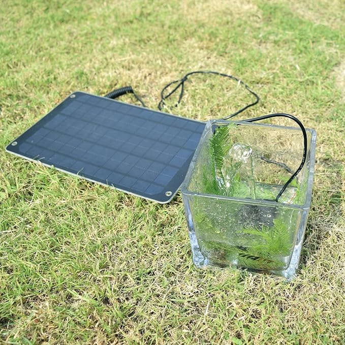 FlexSolar 6W Mini USB Solar Panel, IP67 Waterproof Monocrystalline Module DIY Kit with PET Material for Smart Phone, Small Fans, Monitor, Outdoor Security Camera