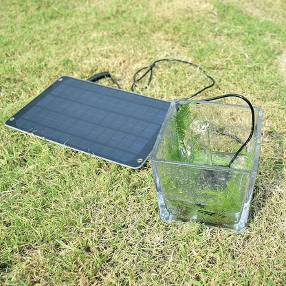 FlexSolar 6W Mini USB Solar Panel, IP67 Waterproof Monocrystalline Module DIY Kit with PET Material for Smart Phone, Small Fans, Monitor, Outdoor Security Camera