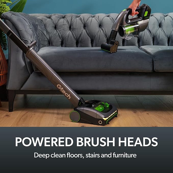 Gtech AirRam MK2 and Multi MK2 Cordless Vacuum Cleaner Bundle - Includes The AirRam 2 Upright and The Multi Portable Handheld - Rechargeable 22V Lithium Ion Battery - Perfect for Stubborn Pet Hair