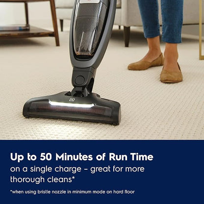 Electrolux WellQ7 Pet Cordless 2-in-1 Vacuum Cleaner with Motorized PetPro+ Nozzle for Easy Pet Hair Removal, 50-Minute Run Time, 2 Power Modes, Shale Gray