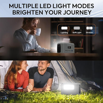 Enginstar Portable Power Station,Outdoor 99Wh LiFePO4 Battery,Solar Generator 100W Two-Way Fast Charging,Power bank for Camping, Traveling, Party and Emergencies