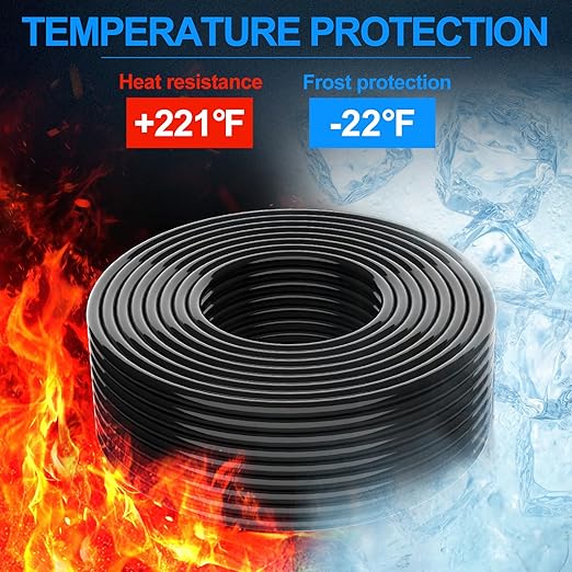 NAOEVO 16 Gauge Wire 6 Conductor Electrical Wire, 16 AWG Stranded PVC Cord, 12V Low Voltage/Tinned Copper/Flexible Cable for Automotive Wiring, Lamp Cord, Marine Cable (30FT)