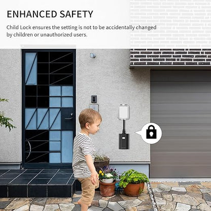 Minoston Outdoor Smart Plug, Matter Smart Plug, Smart Home Wi-Fi Outlet IP65 Waterproof, Compatible with Alexa, Apple Home, SmartThings, Google Home, Smart Life, IP65 Waterproof, 2.4Ghz, 2 Pack