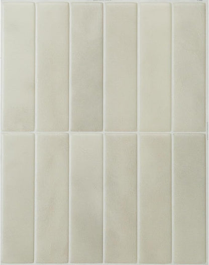 SMART TILES Peel and Stick Backsplash - 5 Sheets of 11.43" x 9" - 3D Adhesive Peel and Stick Tile Backsplash for Kitchen, Bathroom, Wall Tile