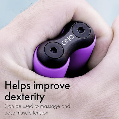 ONO Roller - Handheld Fidget Toy for Adults | Help Relieve Stress, Anxiety, Tension | Promotes Focus, Clarity | Compact, Portable Design (Purple, Full Size - ABS Plastic)