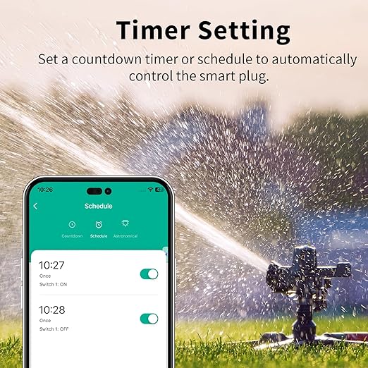 Minoston Outdoor Smart Plug, Matter Smart Plug, Smart Home Wi-Fi Outlet IP65 Waterproof, Compatible with Alexa, Apple Home, SmartThings, Google Home, Smart Life, IP65 Waterproof, 2.4Ghz, 2 Pack