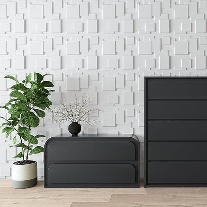 Art3d White PVC 3D Wall Panels - 32 Sq.FT of Stylish Wall Decor for Home & Commercial Spaces