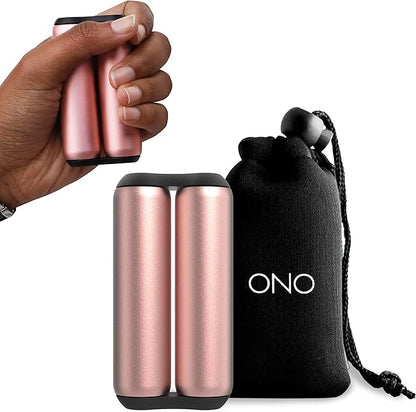ONO Roller - Handheld Fidget Toy for Adults | Help Relieve Stress, Anxiety, Tension | Promotes Focus, Clarity | Compact, Portable Design (Rose Gold, Full Size - Aluminum)
