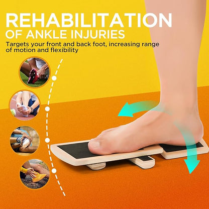Ankle Balance Board Foot Strengthener Trainer for Sprained Ankle, Stability Exercises, Physical Therapy, Plantar Fasciitis Relief, Posture Correction, Balance Training