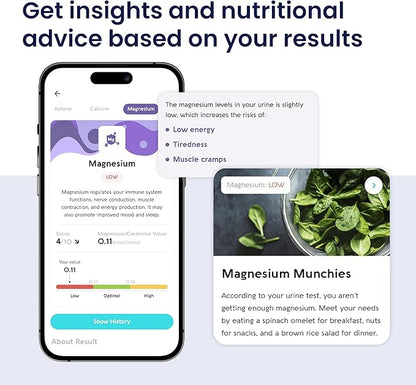 Vivoo | The #1 Urine Test Strips & Keto Strips with App | Advanced Home Tracking for Nutrition, Ketones, Hydration, pH, and More | 12 Months / 48 Tests