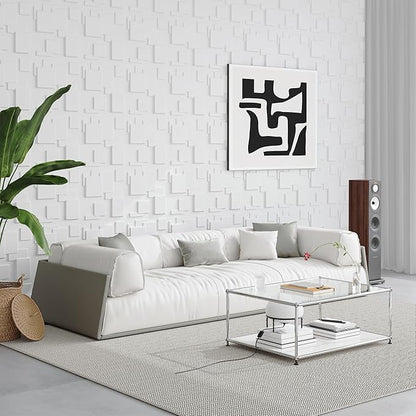 Art3d White PVC 3D Wall Panels - 32 Sq.FT of Stylish Wall Decor for Home & Commercial Spaces