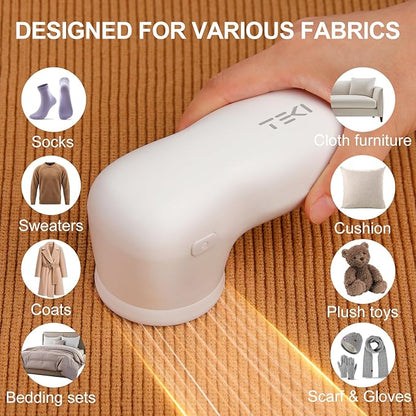 Fabric Shaver Lint Remover Sweater Shavers to Remove Pilling,Rechargeable Sweater Defuzzer with 2 Extra Blades, Fuzz Remover for Clothes Couch Furniture