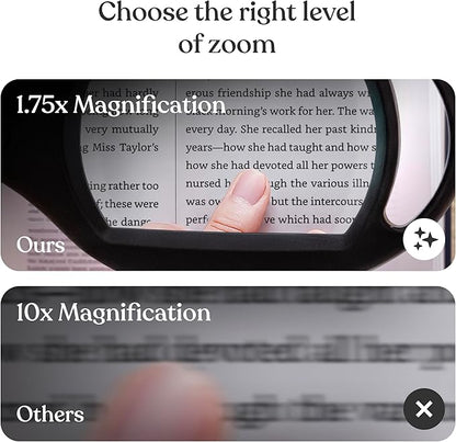 Brightech LightView Pro Magnifying Floor Lamp - Hands Free Magnifier with Bright LED Light for Reading - Work light With Flexible Gooseneck - Standing Mag Lamp
