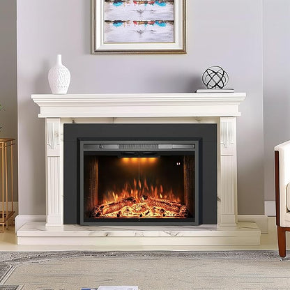 Trim Kit Designed for 43" Electric Fireplace Insert, Black