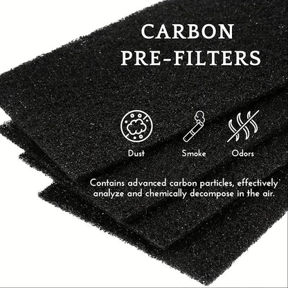 Nispira AER1 Filter Replacement Carbon Booster for Holmes AER1 Air Purifier HAPF30AT HAP242-NUC Removes Odor Smoke VOVs 9.5 x 4 x 0.25 Inches Pack of 8