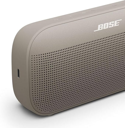 Bose SoundLink Flex Bluetooth Speaker (2nd Gen) - Portable Outdoor Speaker with Hi-Fi Audio, Waterproof and Dustproof, USB-C, Up to 12 Hours Battery Life, Sandstone