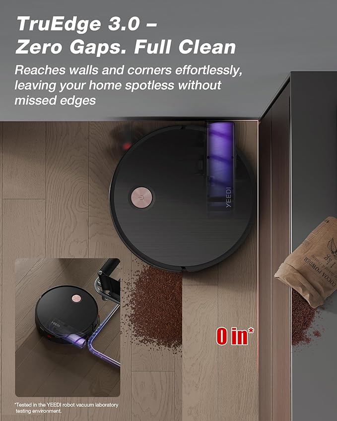Yeedi S20 Infinity Robot Vacuum&Mop with 19,500Pa Blast Suction, PowerBoost Charging, OZMO Roller 2.0 Self-Washing, Bagless OmniCyclone Station with Hot Mop Washing&Heat Drying, AIVI 3D Navigation