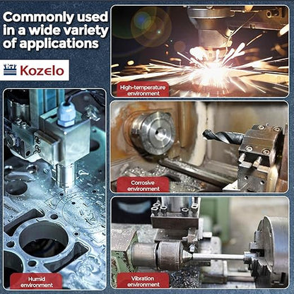 Kozelo 50pcs Socket Head Cap Screws - [M4-0.7 x 8mm] 304 Stainless Steel Allen Socket Drive for Electrical Motor 3D Printing Fan Engine Replacement Use, Silver