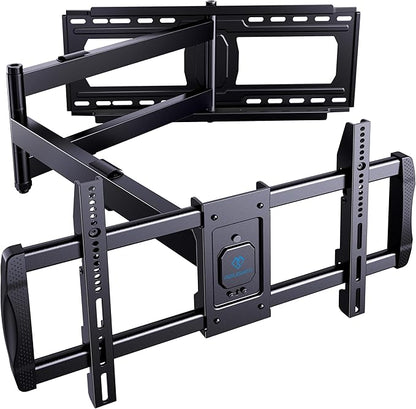 PERLESMITH Long Arm TV Wall Mount for 42-90 inch TVs, Full Motion TV Mount with 42.72 inch Extension Articulating Arm Swivel and Tilt, Max VESA 800x400mm, Holds up to 150 lbs, 16”,18”, 24” Studs