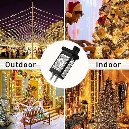 30V 0.2A Replacement LED Transformer Model JT-EL/FC300V0200-C Class 2 Power Supply IP44 LED Light Controller Low Voltage Transformer for Halloween Christmas String Light Inflatable Decorations