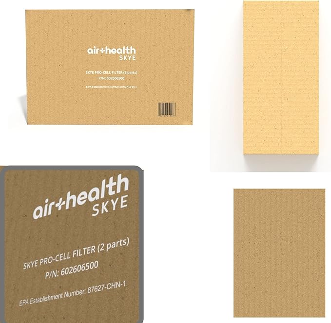 Air Health SKYE Replacement Filter featuring a Pre-Filter, Carbon Filter, h13 HEPA Filter and PCO Technology