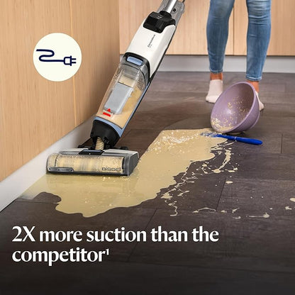 BISSELL CrossWave Edge, Multi-Surface Hard Floor Cleaner Wet Dry Vacuum with Zero-Gap Edge Technology, 4111A
