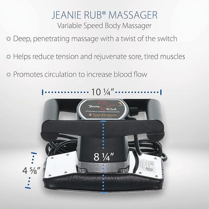 Core Products Jeanie Rub Variable Speed Massager - Sheepskin Cover Combo