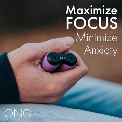 ONO Roller - Handheld Fidget Toy for Adults | Help Relieve Stress, Anxiety, Tension | Promotes Focus, Clarity | Compact, Portable Design (Purple, Full Size - ABS Plastic)