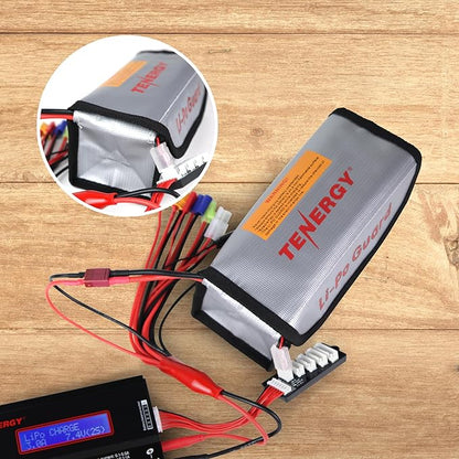 Tenergy 2 Pack, Fire Retardant Lipo Bags, Battery Bags for Charging and Storage, 7.3x3x2.4 inches Each