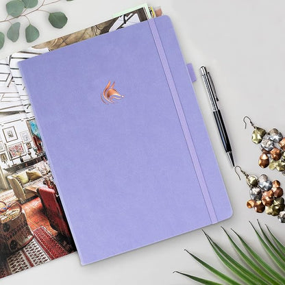 Clever Fox Planner Pro Premium – Luxurious Weekly & Monthly Planner with Budget Organizer for Productivity & Goals, Undated, A4 (Lavender)