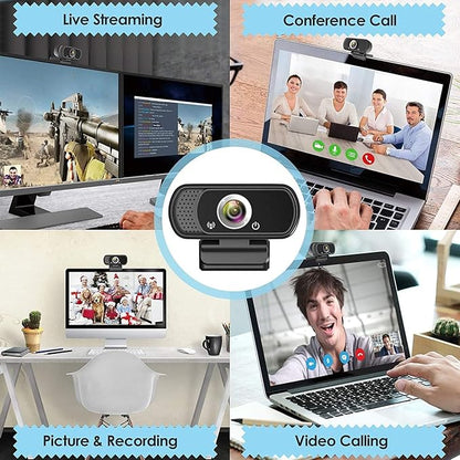 USB C Webcam for Switch 2 / PC: 1080P HD Web Cam with Mic,Computer Camera with Privacy Cover & Tripod Stand for MAC Desktop Laptop, Wide Angle Webcam Pro Streaming Web Camera for Skype/Teams/Webex