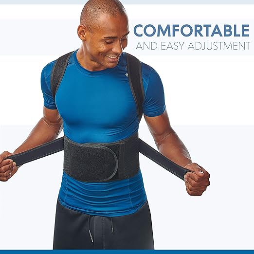 Posture Corrector for Men and Women - Back Brace for Upper and Lower Body Support - Adjustable Straightener with Pain Relief and Muscle Memory (X-Small)
