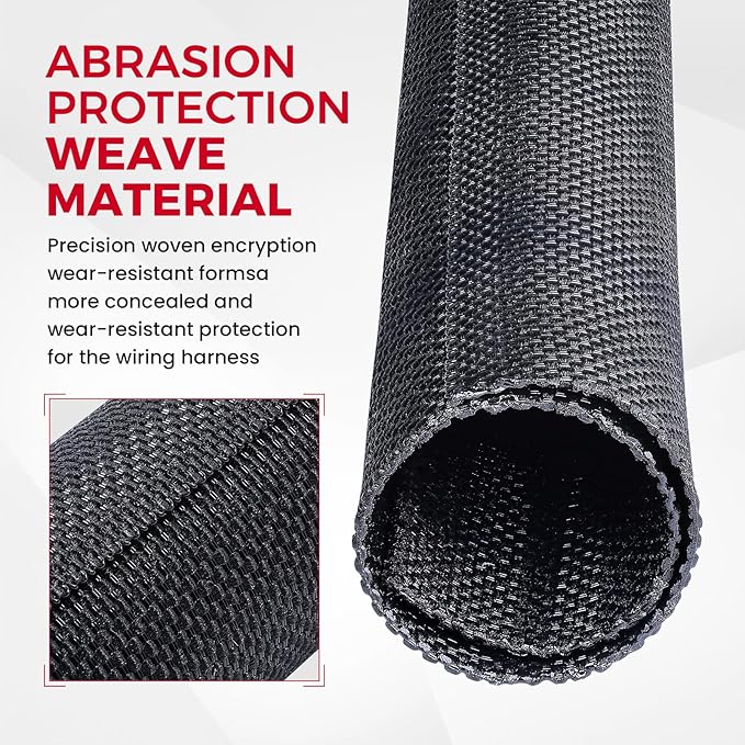 Sonoreboom Split Braided Sleeve Cable Management Wire Loom Cord Covers for Automotive Harness/Primary Wire/Electronic Cable (3/4" - 16 Feet)