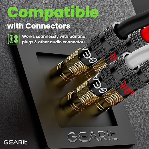 GEARit Outdoor Speaker Wire CL3 Rated, 16 Gauge Speaker Wire, Speaker Cable 250 ft for Outdoor Speakers, Patio, Garden, Backyard Audio, Direct Burial in Ground/in Wall, OFC (Brown, 4-Conductors)