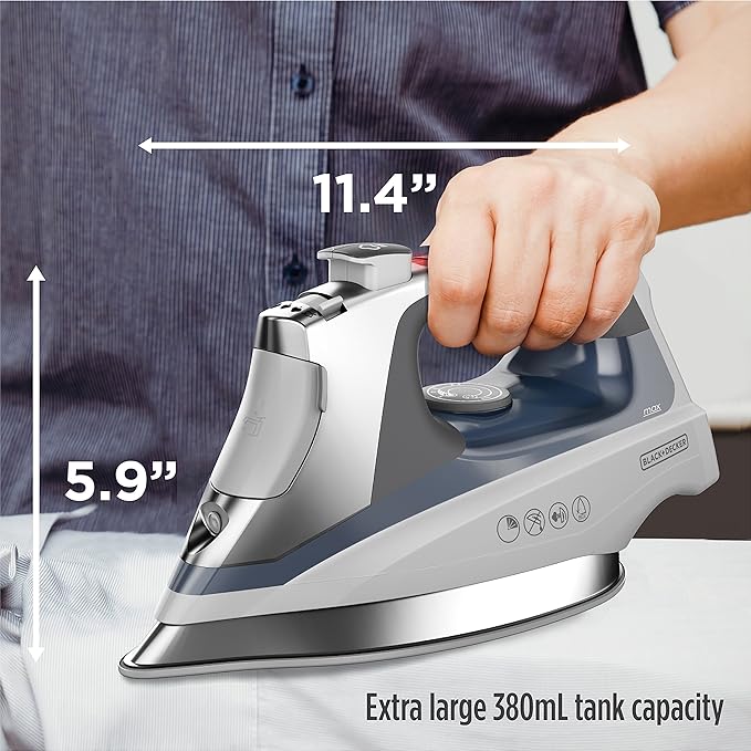 BLACK+DECKER Allure Professional Steam Iron, Blue, D3030