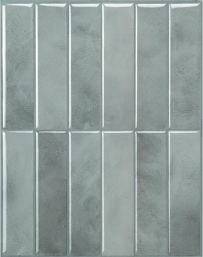 SMART TILES Peel and Stick Backsplash - 5 Sheets of 11.43" x 9" - 3D Adhesive Peel and Stick Tile Backsplash for Kitchen, Bathroom, Wall Tile
