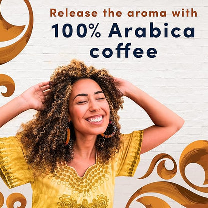 Gevalia Frothy 2-Step Artificially Flavored Caramel Macchiato Espresso Style K-Cup Coffee Pods & Froth Packets Kit, 6 ct Box