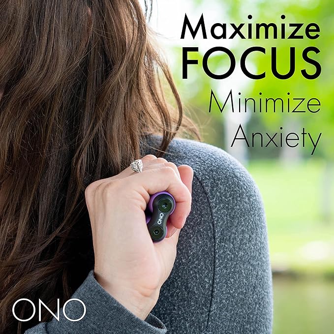 ONO Roller - Handheld Fidget Toy for Adults | Help Relieve Stress, Anxiety, Tension | Promotes Focus, Clarity | Compact, Portable Design (Purple, Junior Size - ABS Plastic)