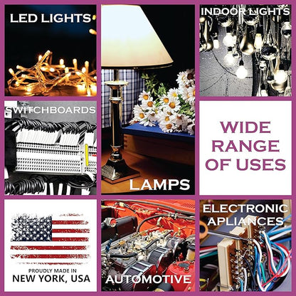 NATIONAL Wire & Cable – 14 AWG 3-Conductor Premium Copper Wire, 250 ft, Stranded | Made in USA, Heavy-Duty Flexible Jacket | Automotive, Low Voltage, LED, Lights, DIY, Indoor and Outdoor Use